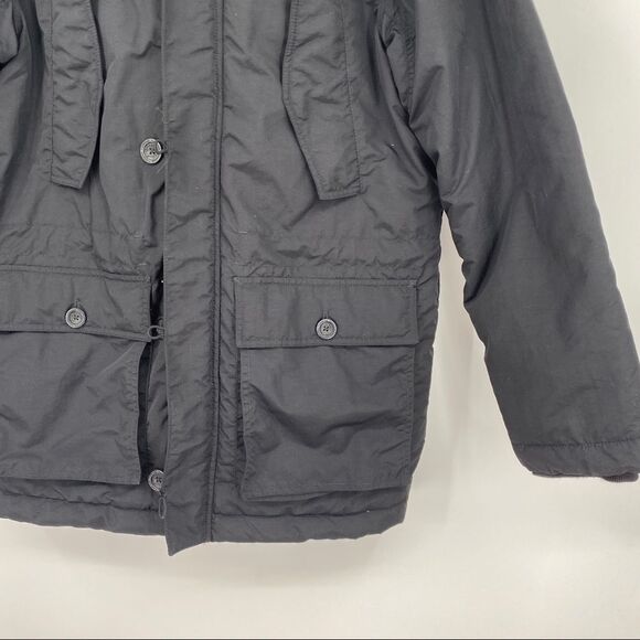 Timberland Fur Trim Quilted Button Pocketed Zip Parka Jacket outerwear urban - Picture 4 of 13